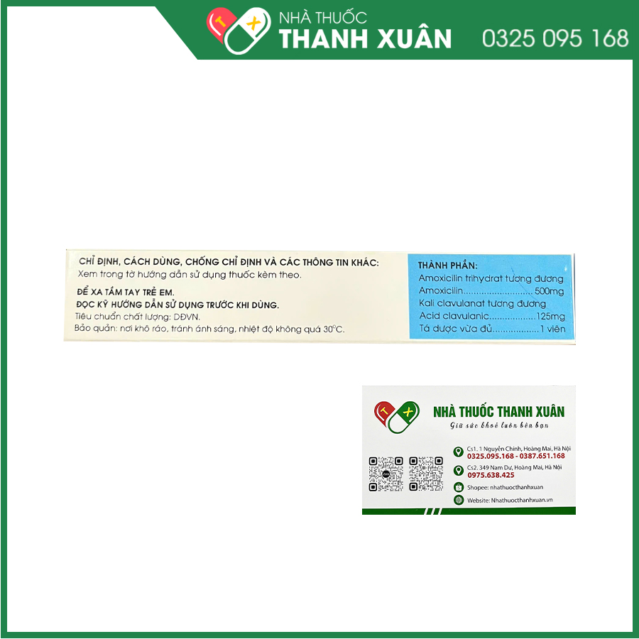 Augbactam 625 thuốc kháng sinh điều trị nhiễm khuẩn hô hấp, tiết niệu, da và mô mềm